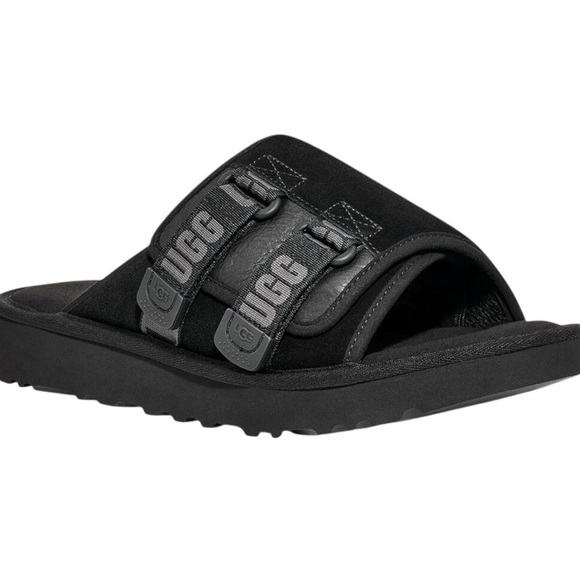 NWT UGG Mens Goldencoast Strap Black Slide Sandals Shoes Size 10 main image 8